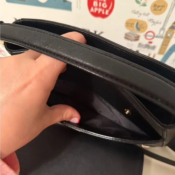 Kate Spade Byrdie Black Crossbody Bag Set with two interchangeable options - Picture 7 of 11